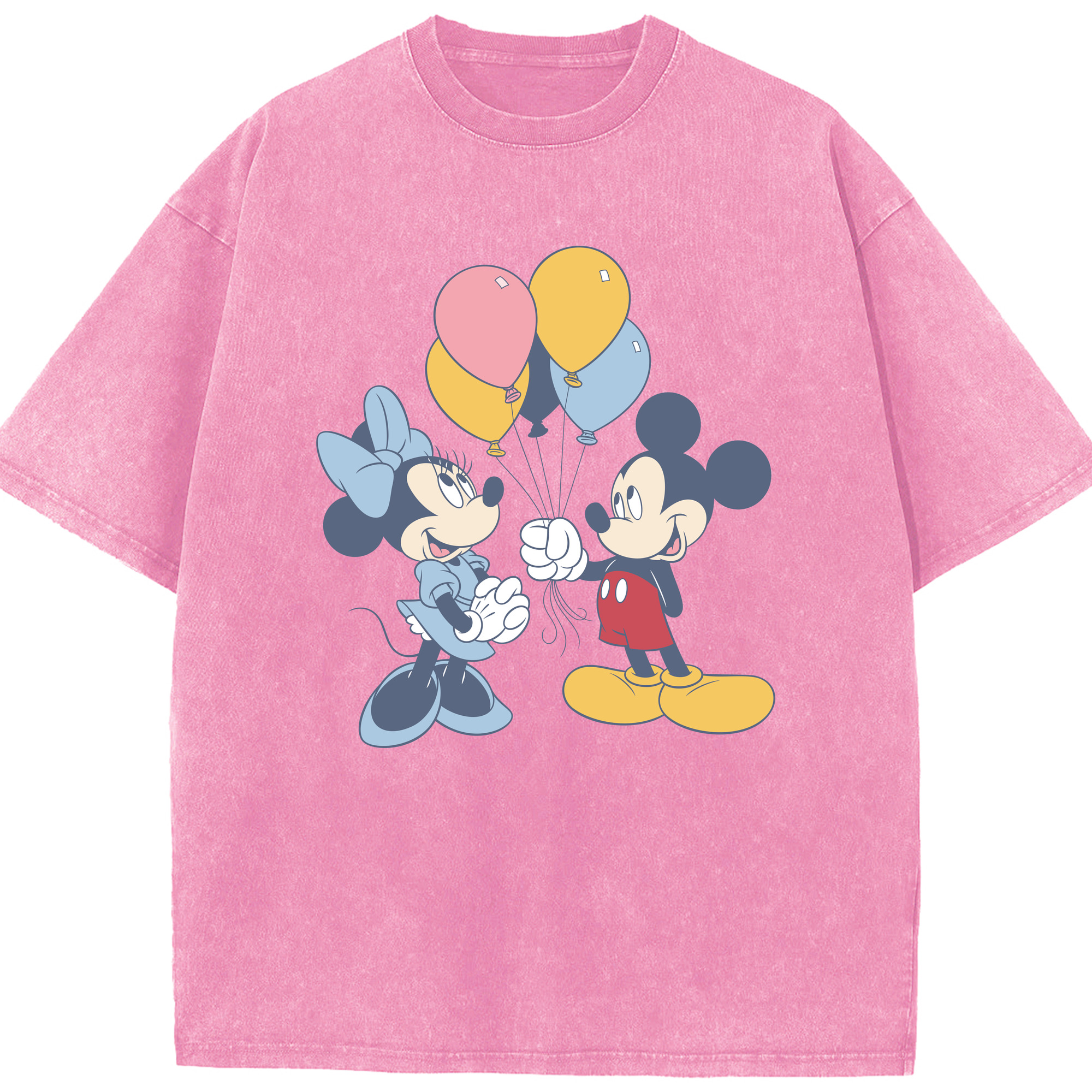 （画像用） ミッキーマウス Mickey Mouse 綿100% ヴィンテージ風 半袖Tシャツ（フロントプリント）